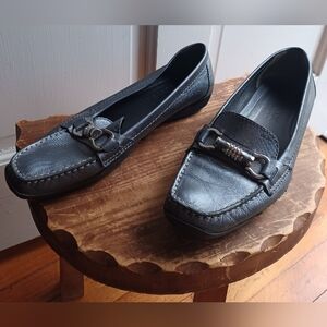 Geox Metallic Gray Comfort Loafers